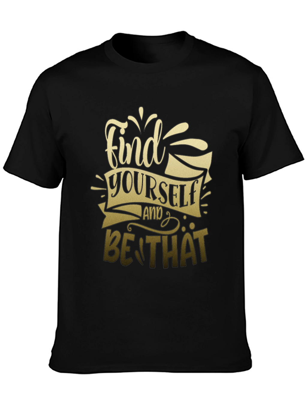 Find Yourself Graphic T-Shirt - Stylish Black Tee