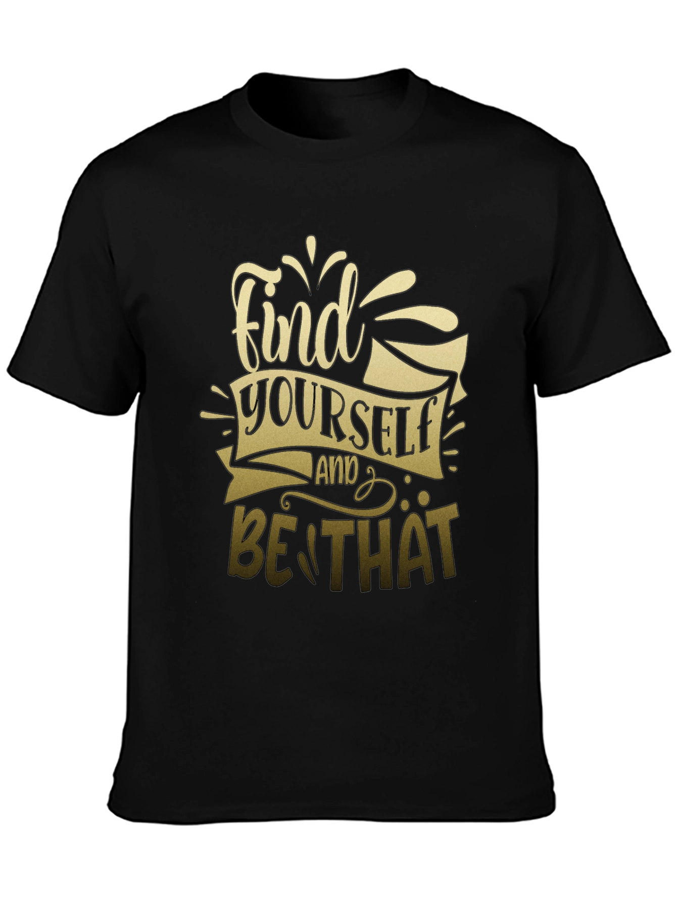 Find Yourself Graphic T-Shirt - Stylish Black Tee