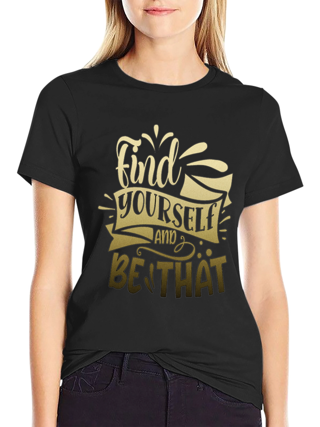Find Yourself Graphic T-Shirt - Stylish Black Tee