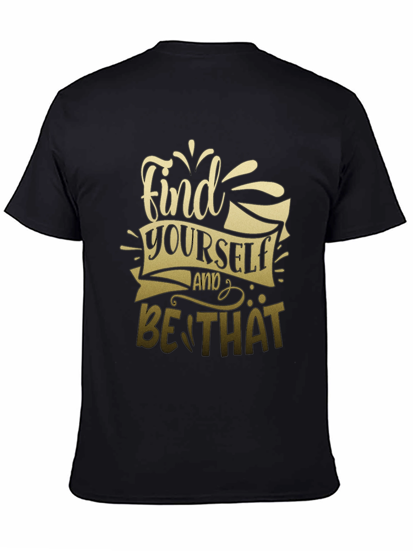 Find Yourself Graphic T-Shirt - Stylish Black Tee