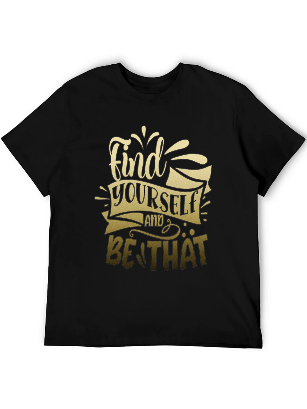 Find Yourself Graphic T-Shirt - Stylish Black Tee