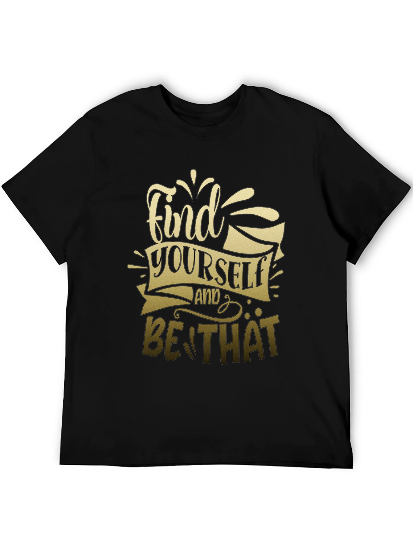 Find Yourself Graphic T-Shirt - Stylish Black Tee