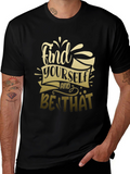 Find Yourself Graphic T-Shirt - Stylish Black Tee