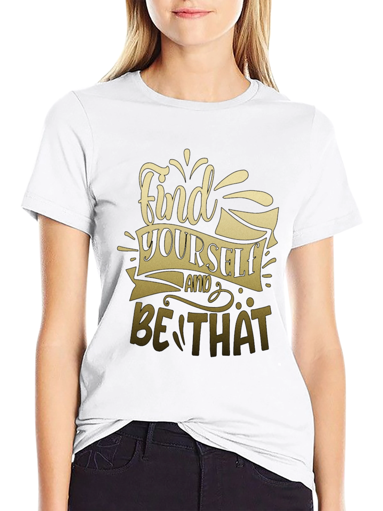 Find Yourself Graphic T-Shirt - Stylish Black Tee