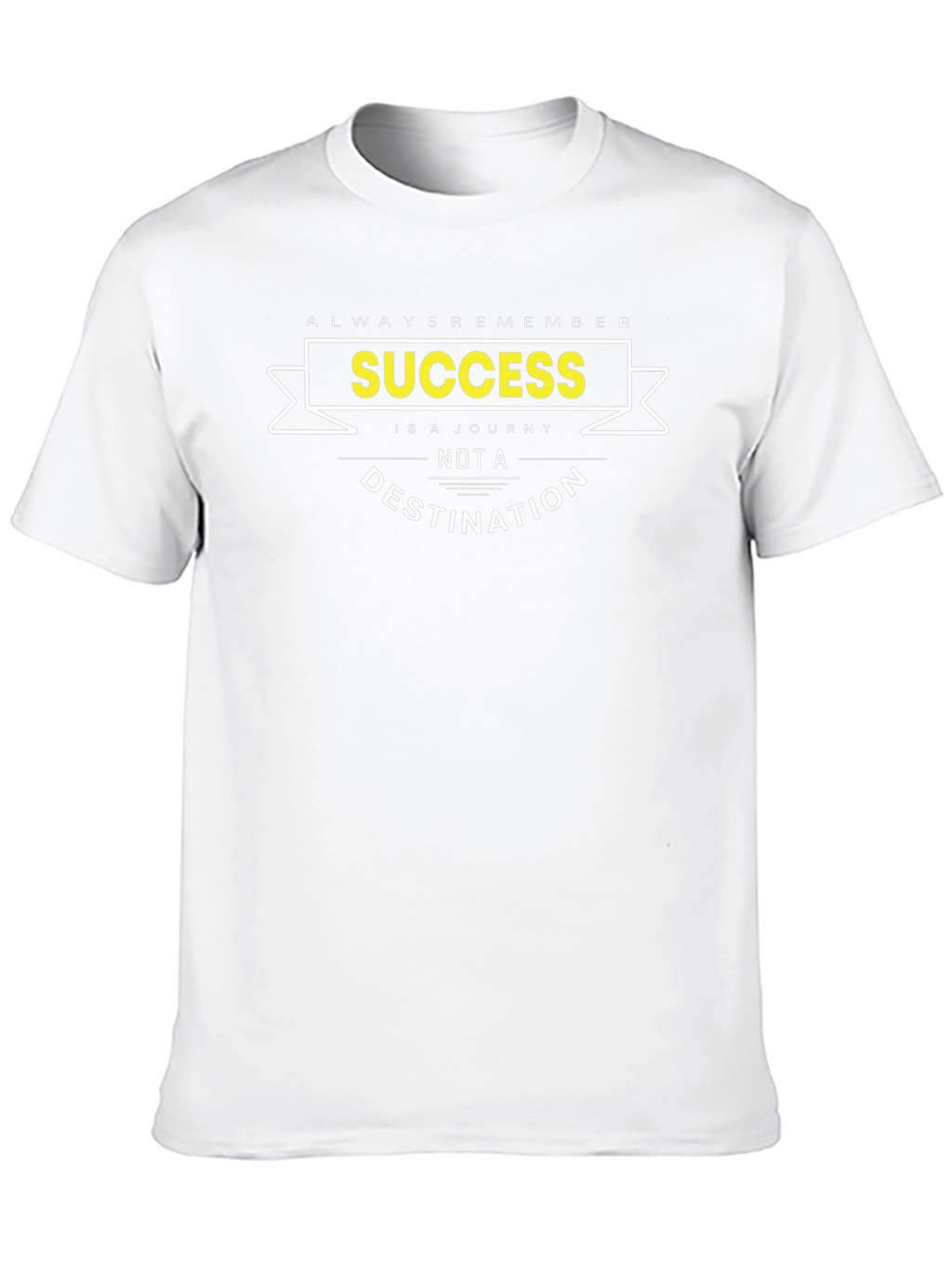 Success Journey Black Graphic T-Shirt