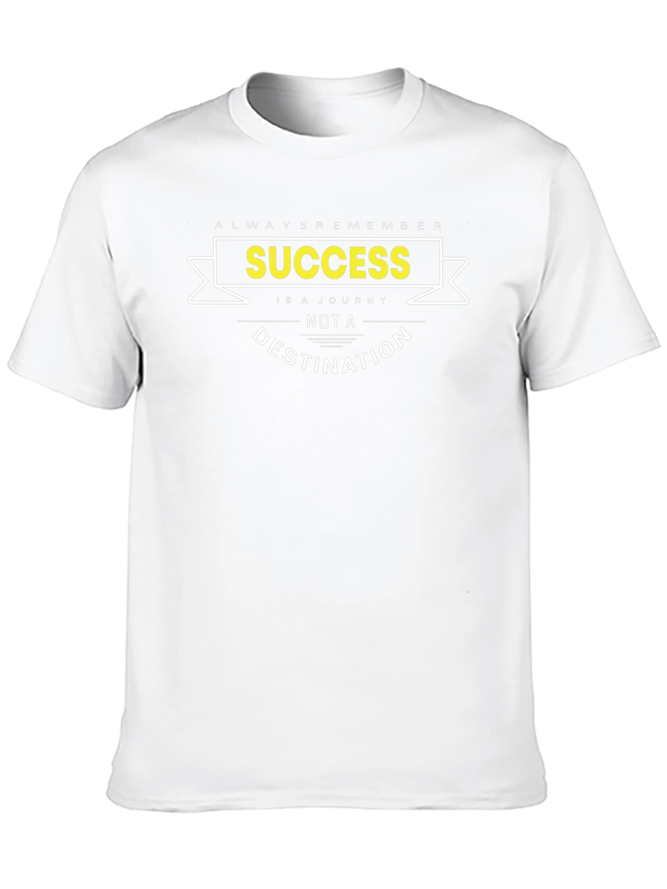 Success Journey Black Graphic T-Shirt