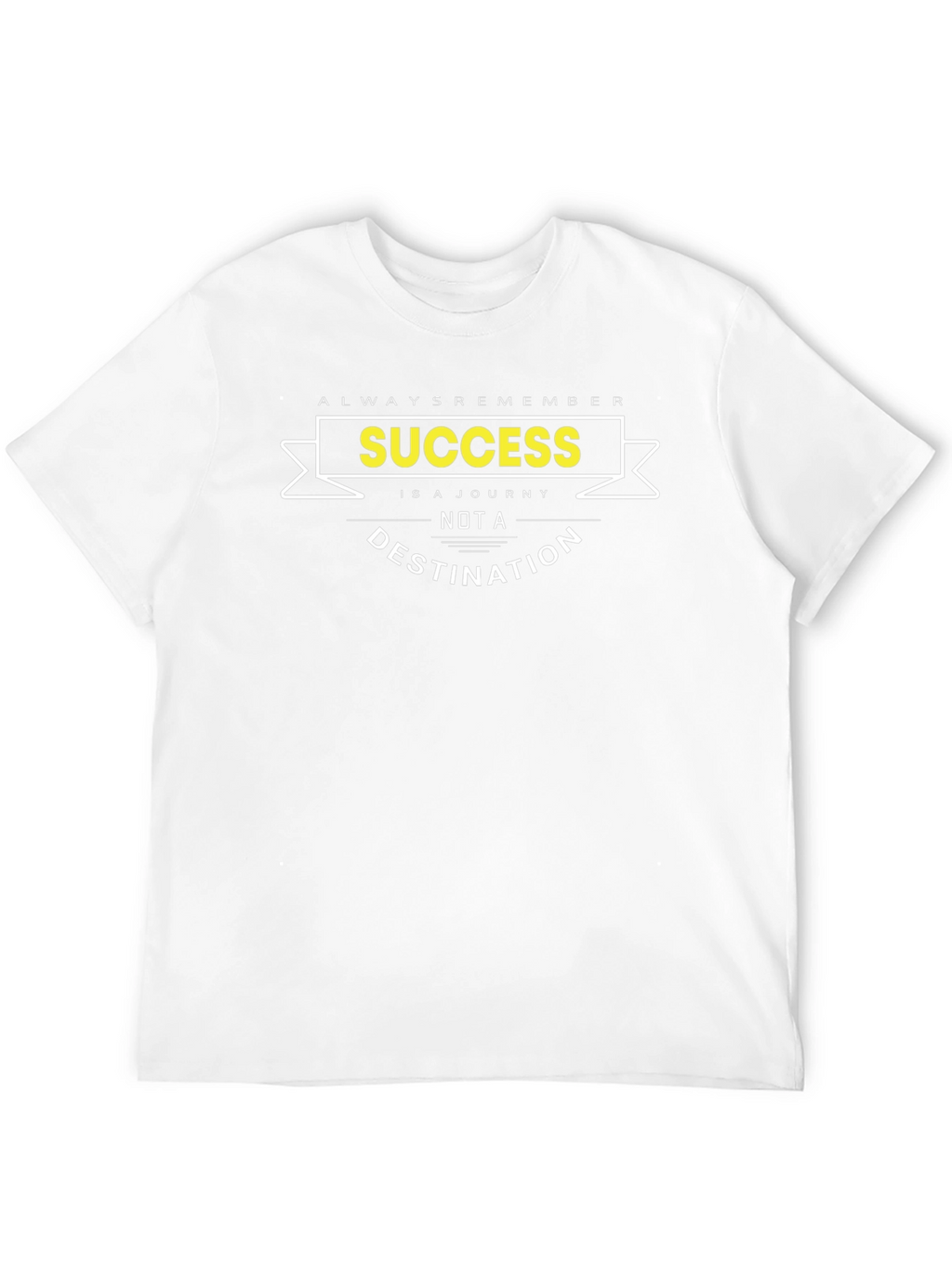 Success Journey Black Graphic T-Shirt