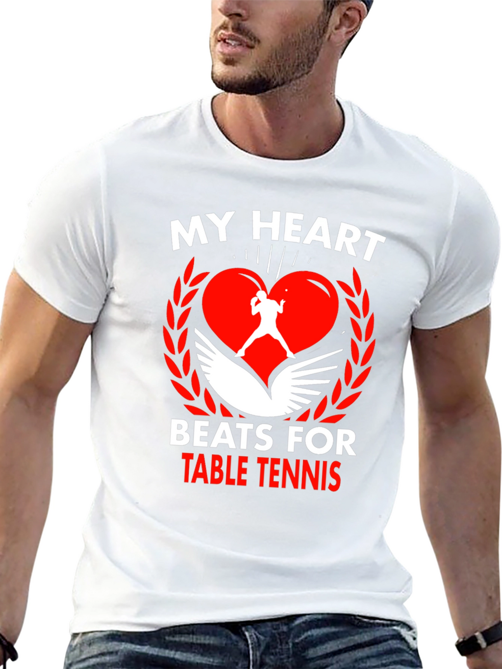 Table Tennis Heartbeat T-Shirt