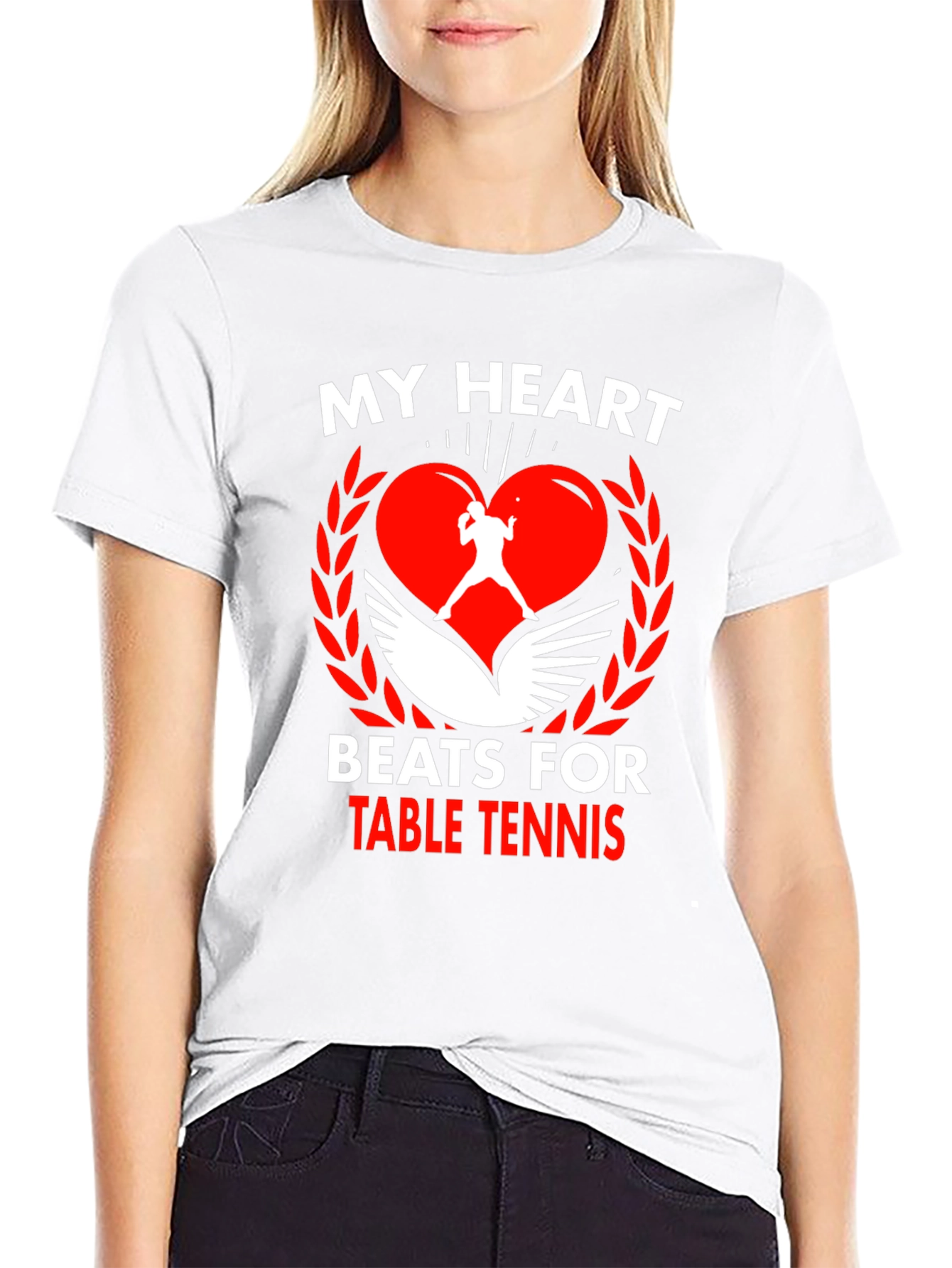 Table Tennis Heartbeat T-Shirt