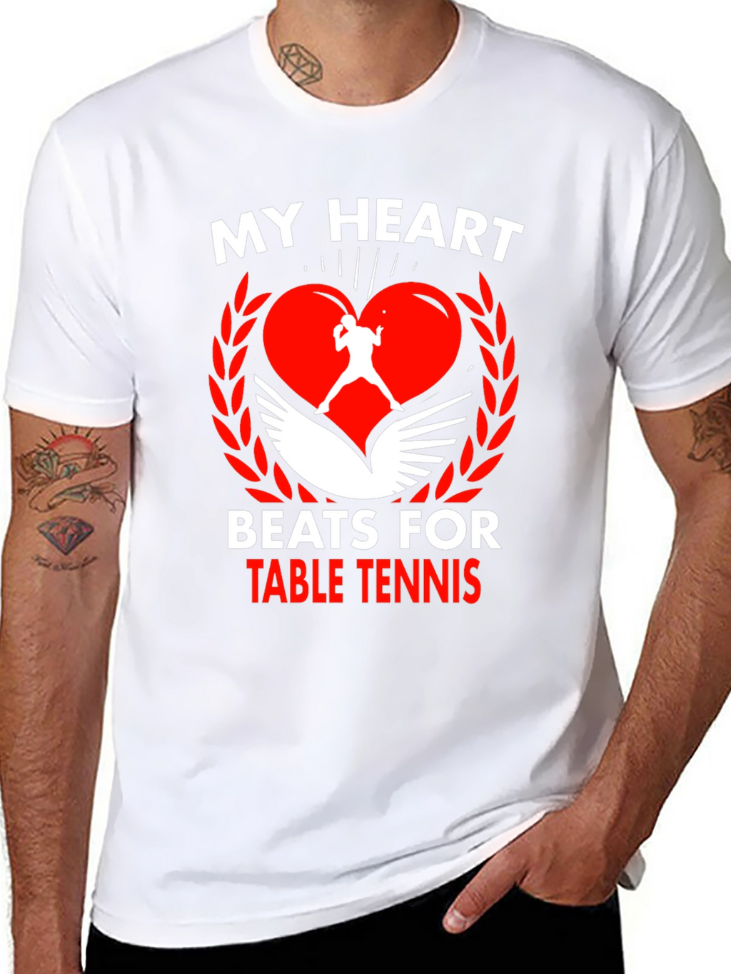 Table Tennis Heartbeat T-Shirt