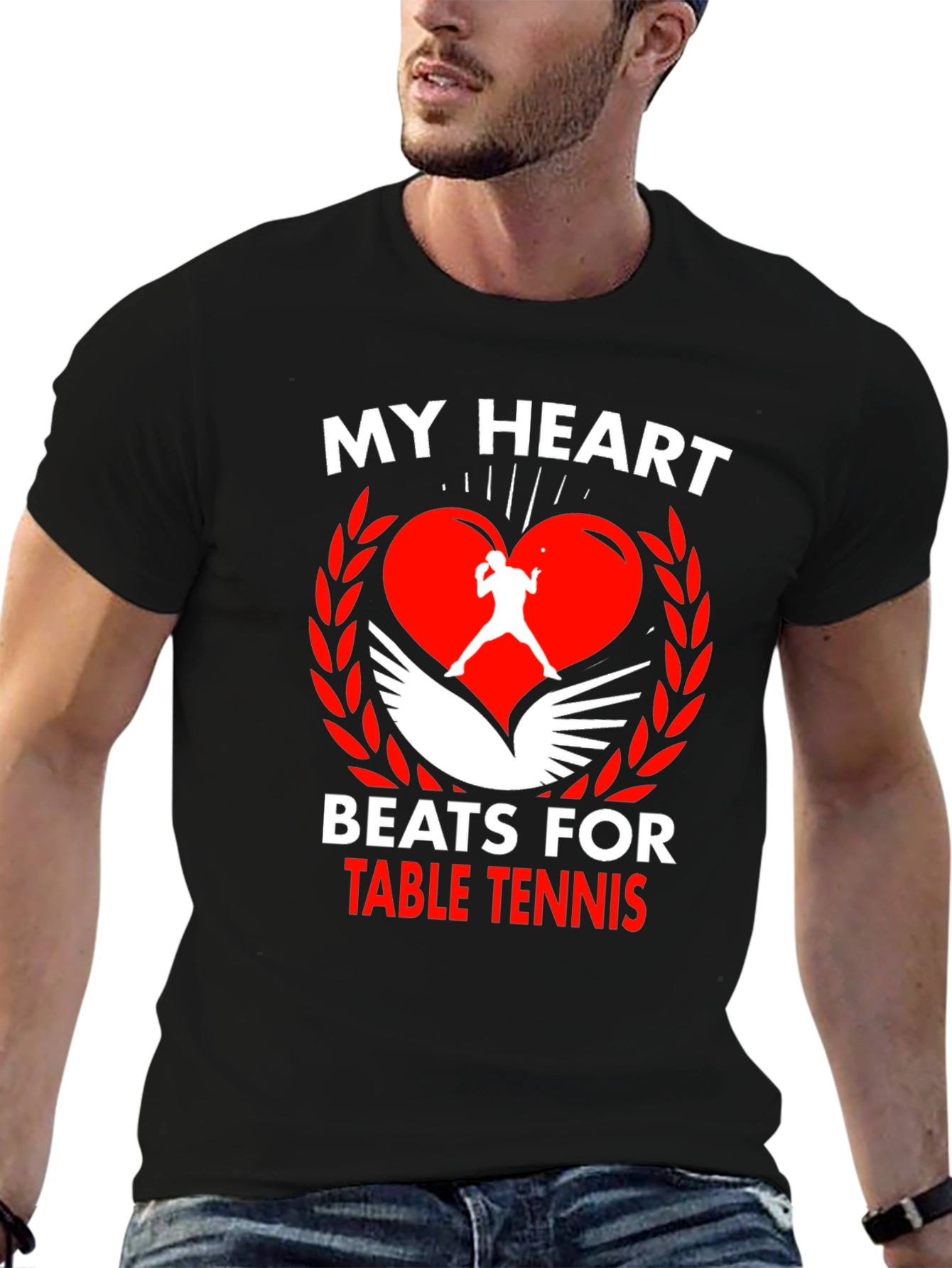 Table Tennis Heartbeat T-Shirt