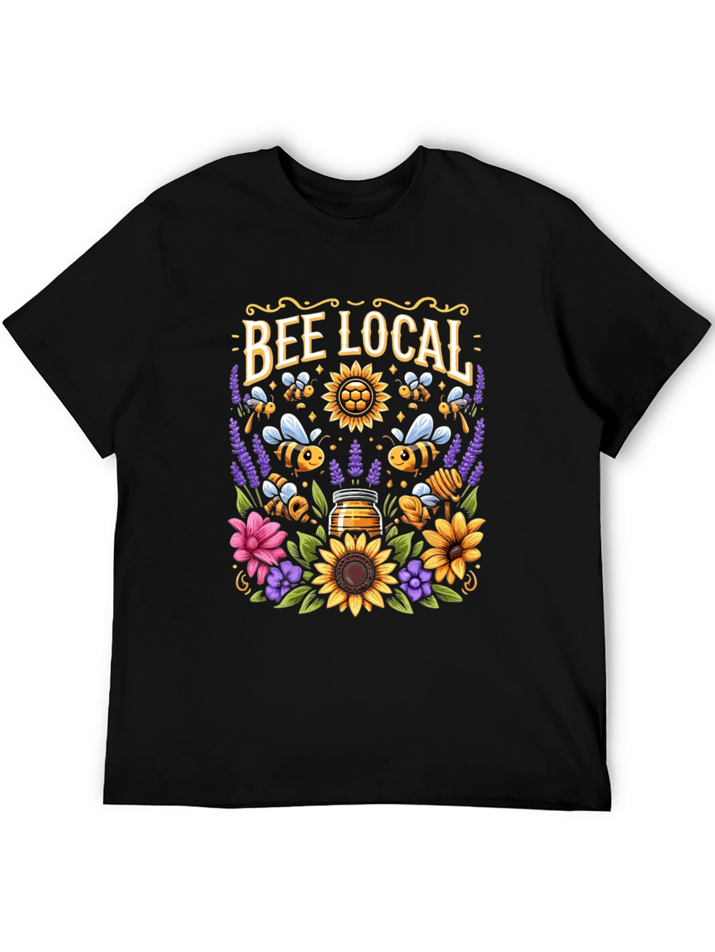 Bee Local Graphic Tee - Black