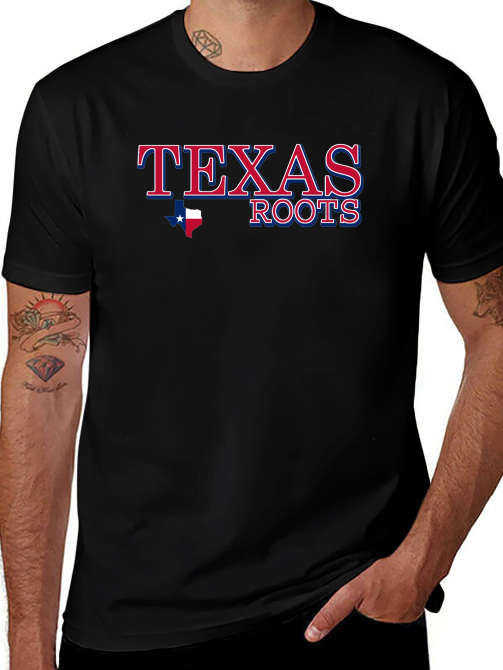 Texas Roots Black T-Shirt