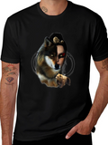 Wolf & Bear T-Shirt - Nature Inspired Graphic Tee