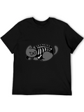 Cool Cat Skeleton Graphic T-Shirt