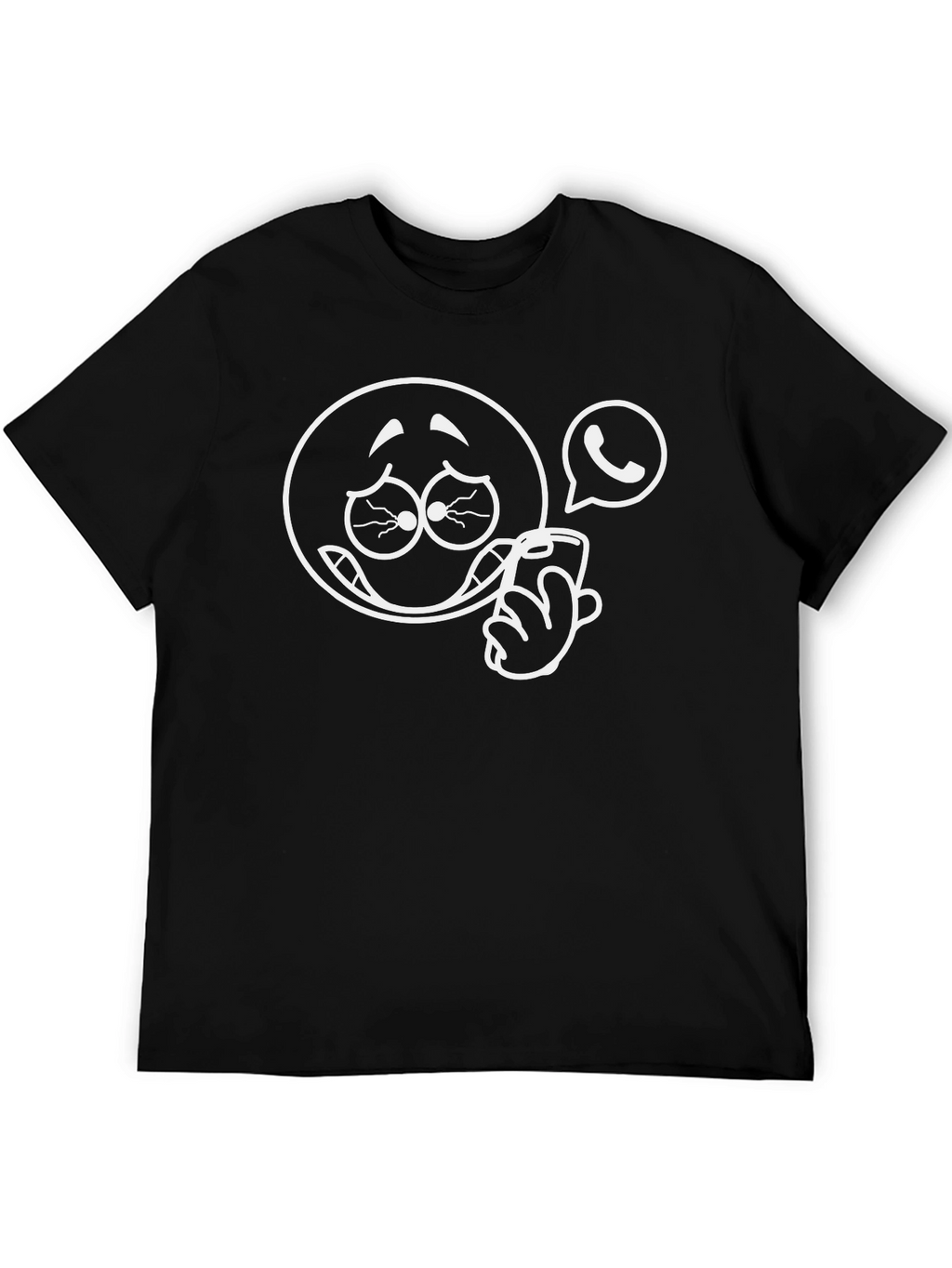 Funny Emoji Black T-Shirt