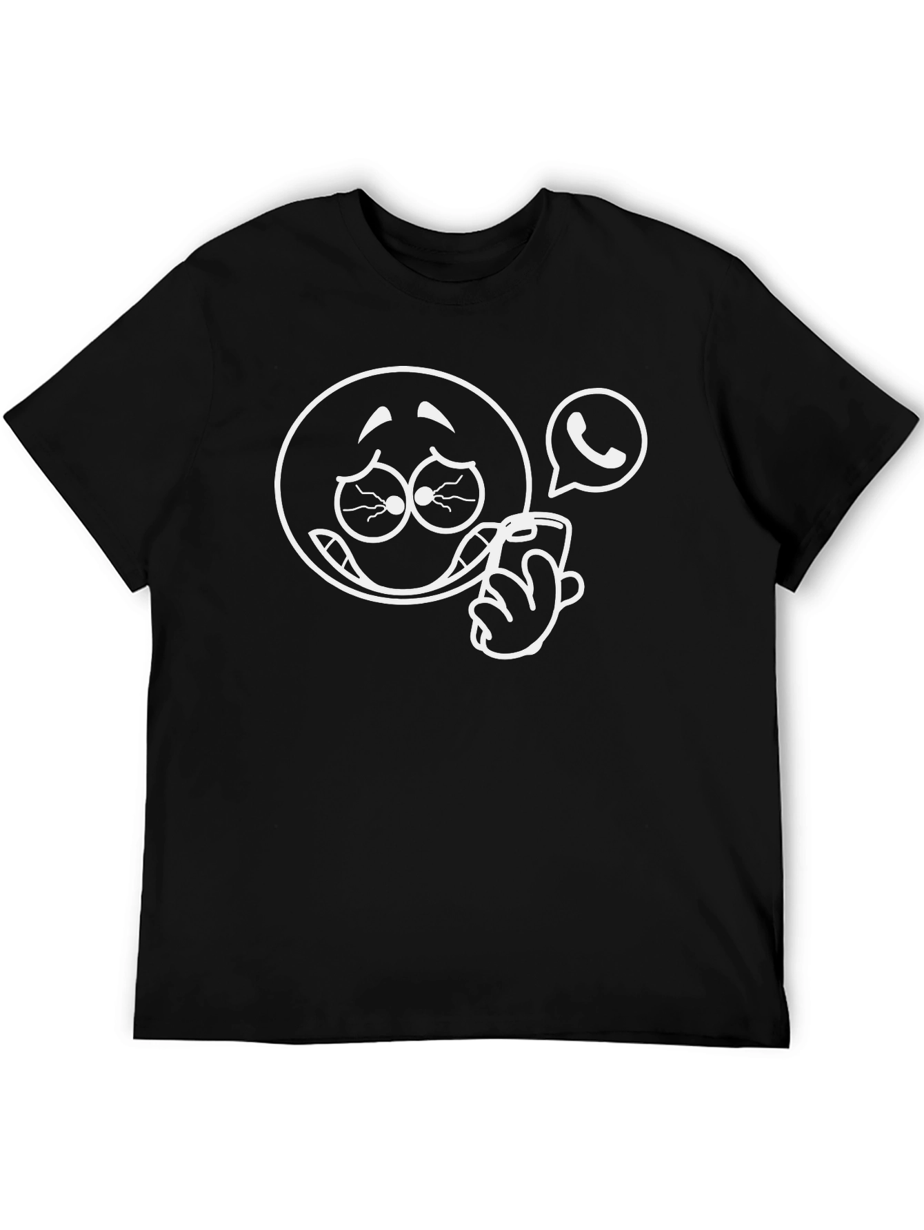 Funny Emoji Black T-Shirt