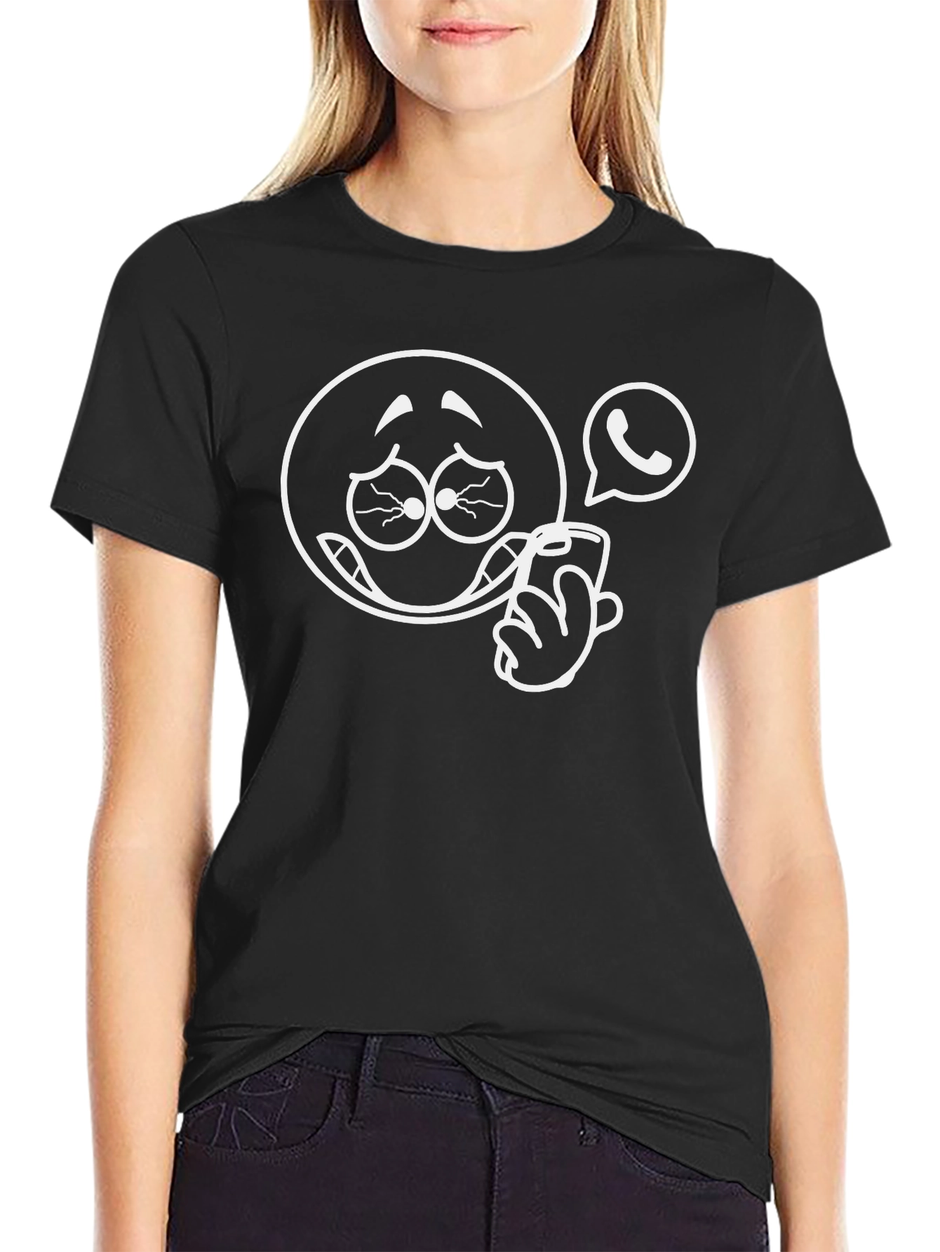 Funny Emoji Black T-Shirt