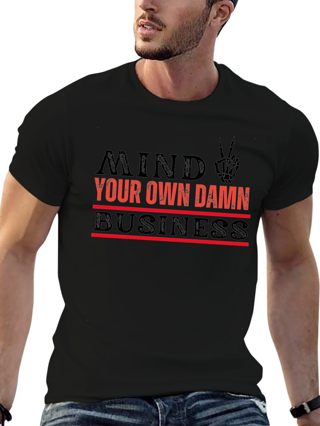 Mind Your Own Damn Business Graphic T-Shirt