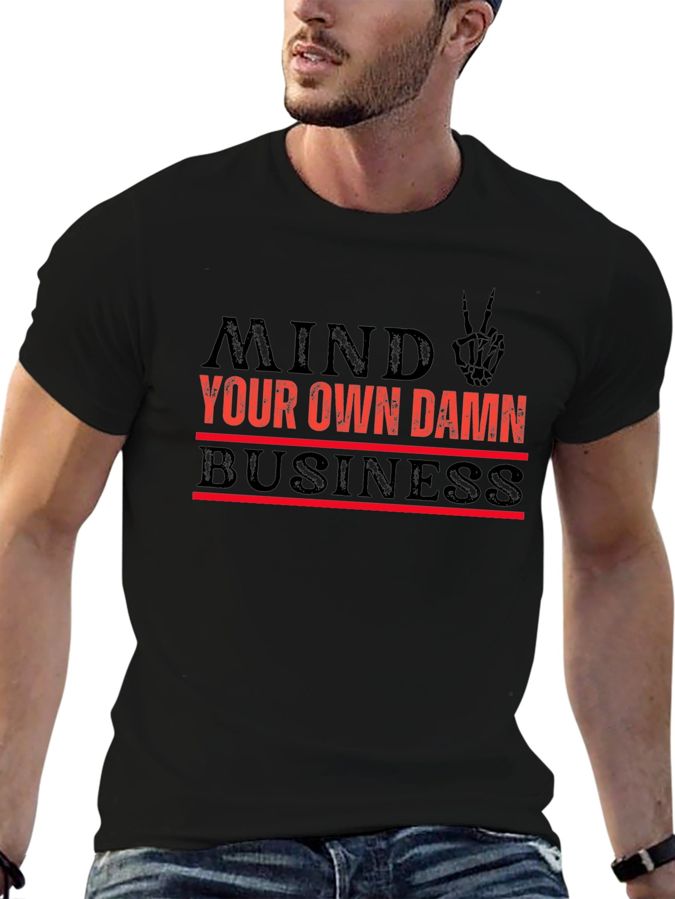Mind Your Own Damn Business Graphic T-Shirt
