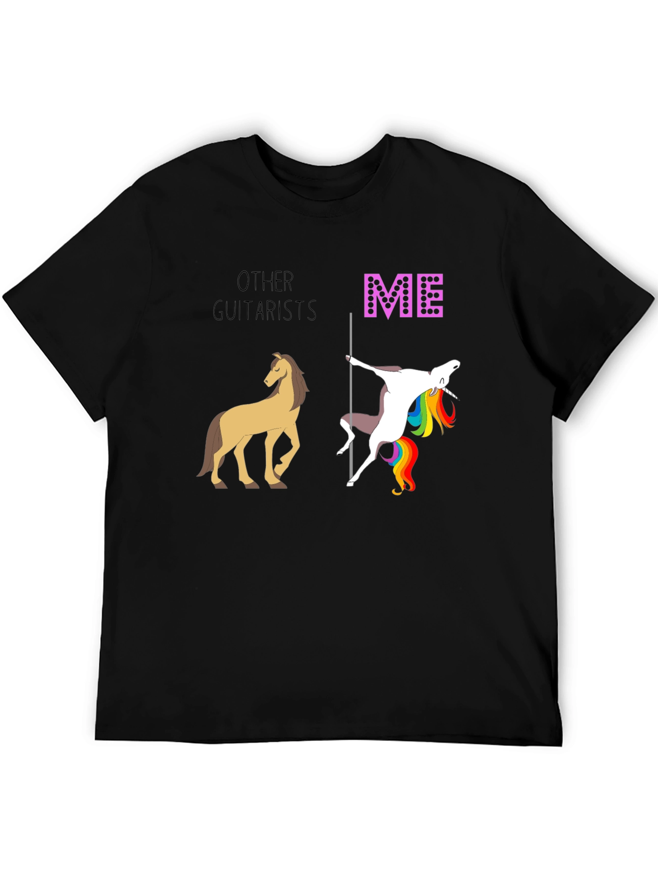 Funny Guitarist T-Shirt: Other Guitarists vs. Me Design