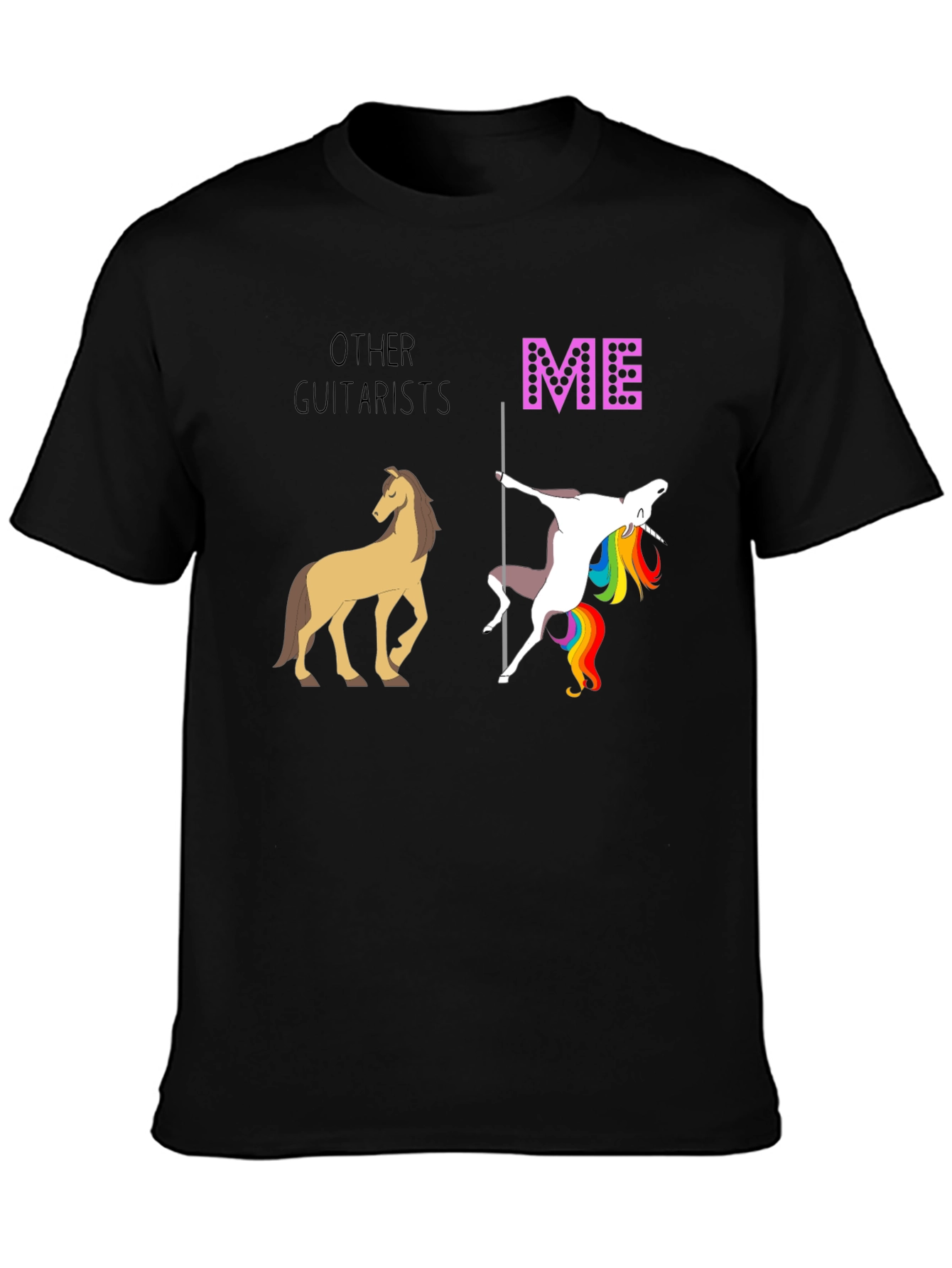 Funny Guitarist T-Shirt: Other Guitarists vs. Me Design