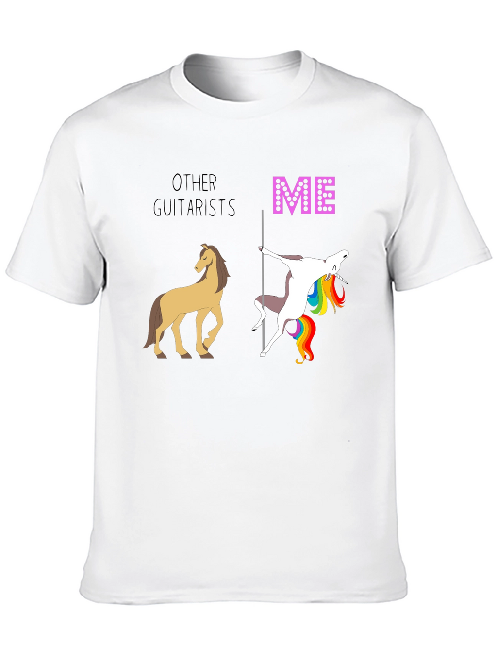Funny Guitarist T-Shirt: Other Guitarists vs. Me Design