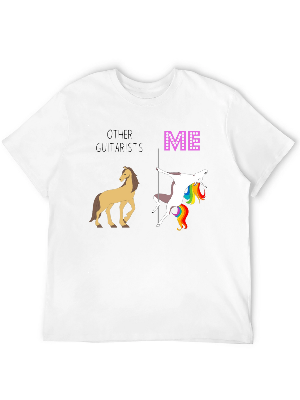 Funny Guitarist T-Shirt: Other Guitarists vs. Me Design