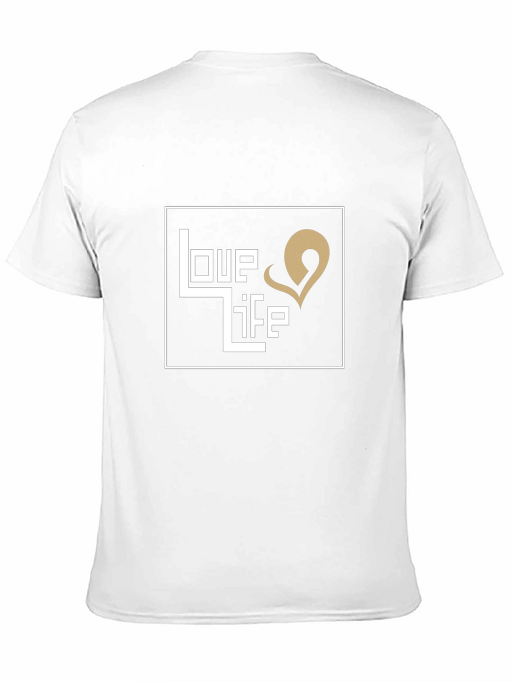 Love Life Graphic Print Black T-Shirt