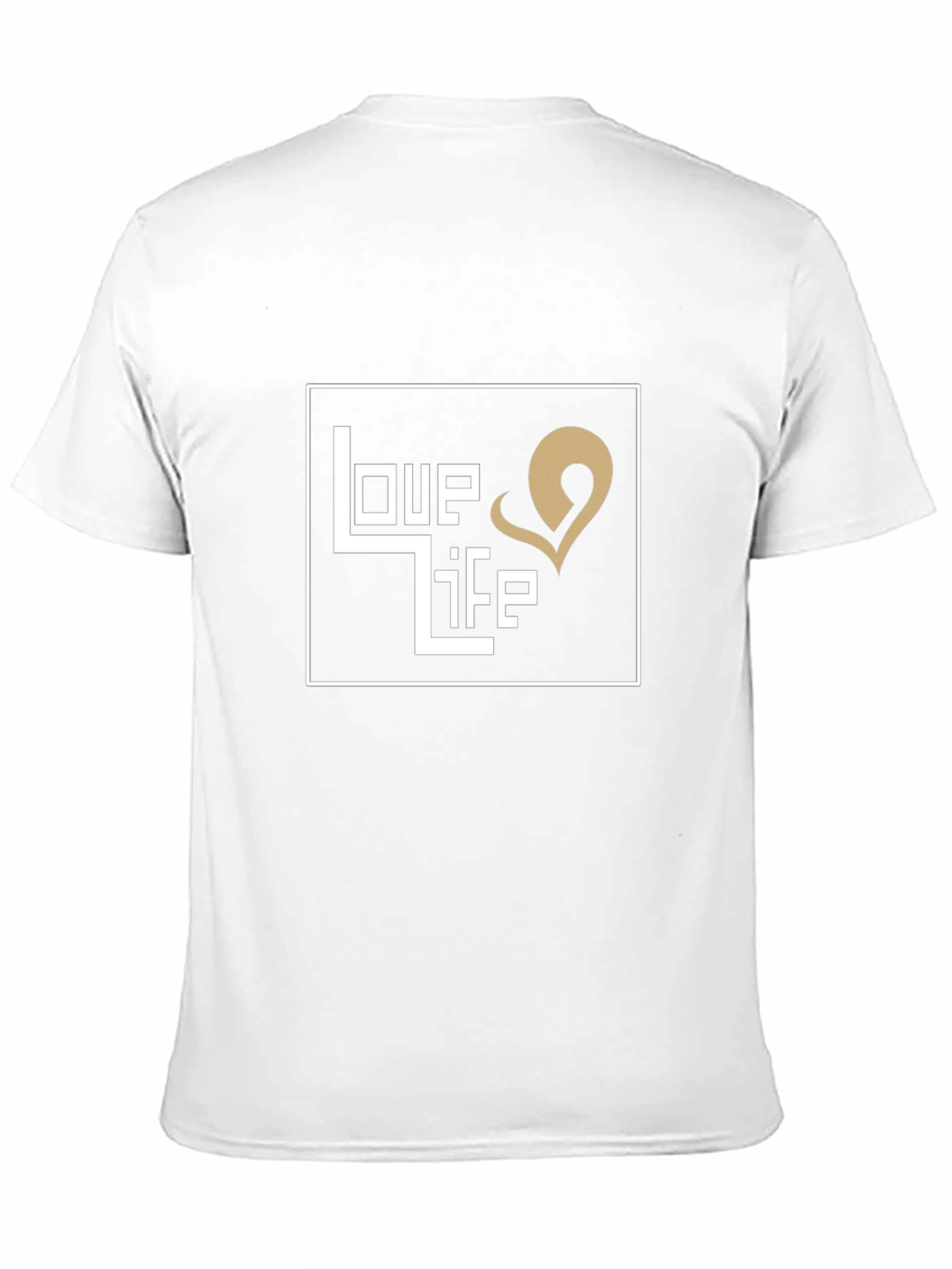 Love Life Graphic Print Black T-Shirt