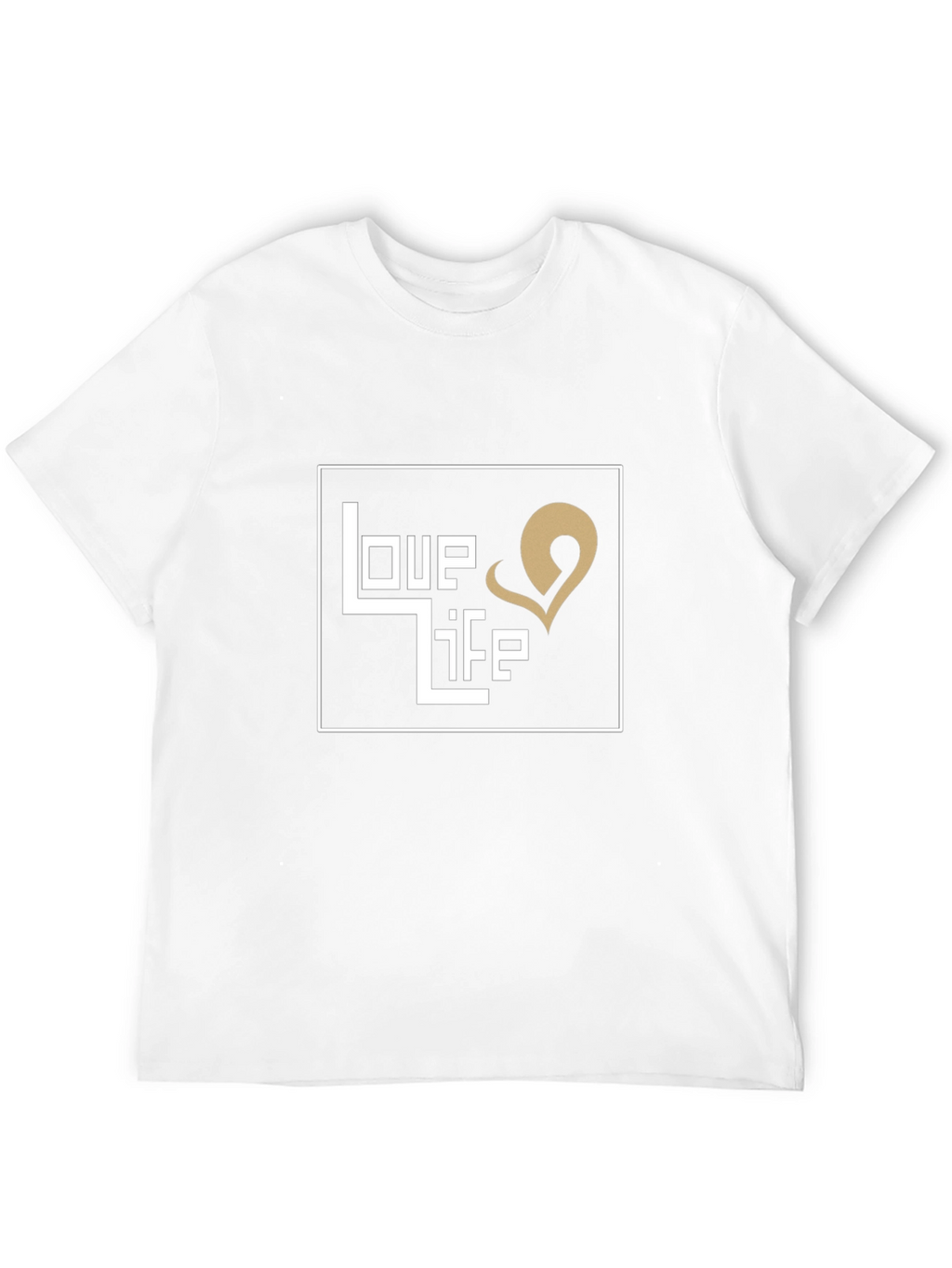 Love Life Graphic Print Black T-Shirt