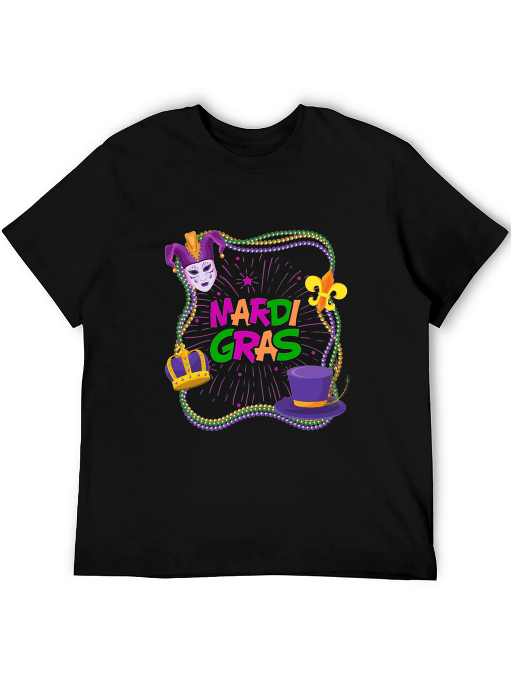 Mardi Gras T-Shirt - Festive Design