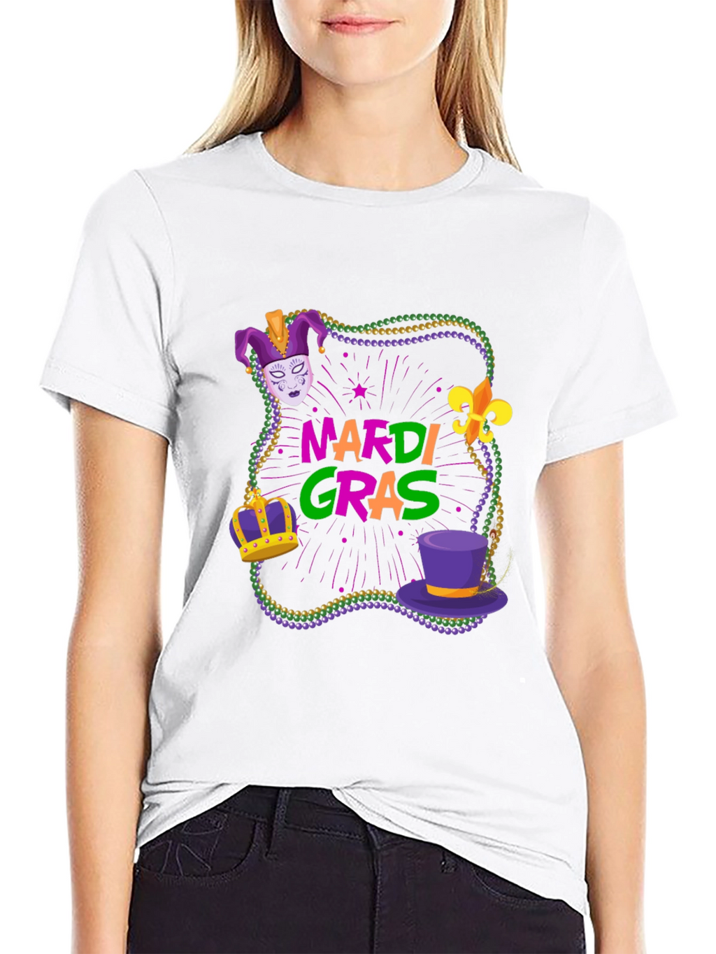 Mardi Gras T-Shirt - Festive Design