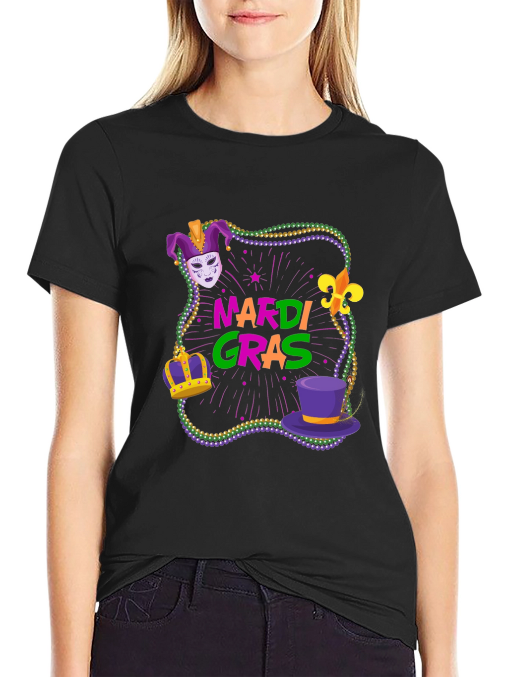 Mardi Gras T-Shirt - Festive Design