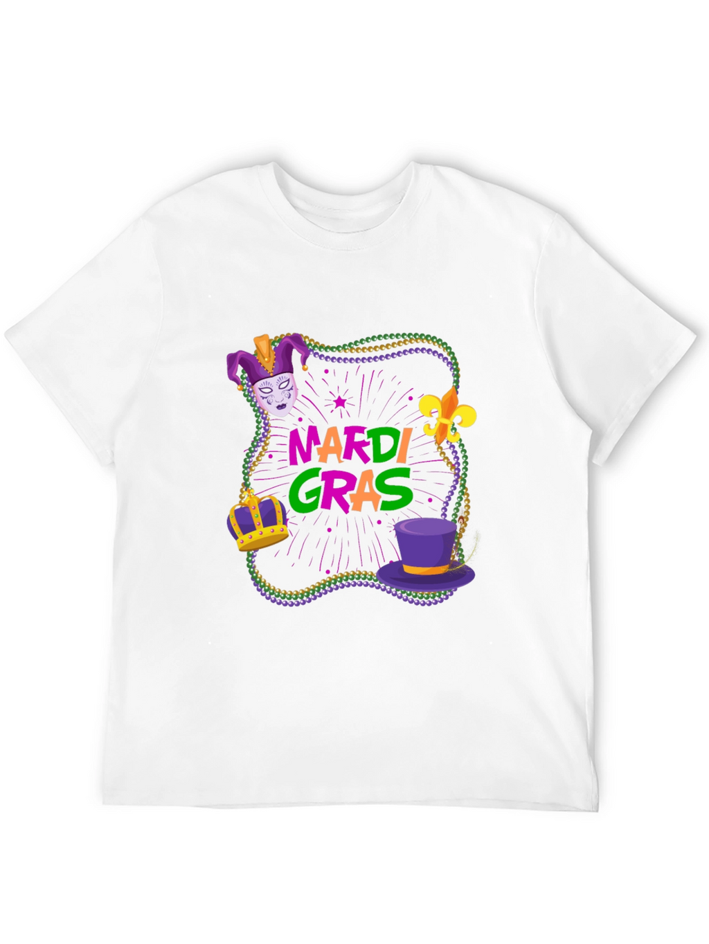Mardi Gras T-Shirt - Festive Design