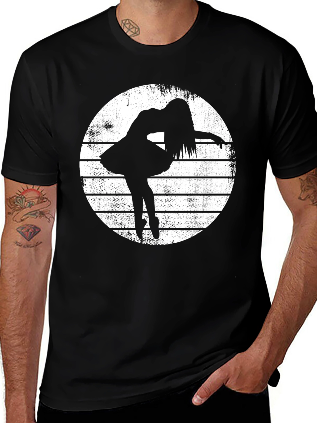 Ballerina Graphic T-Shirt - Stylish Dance Tee