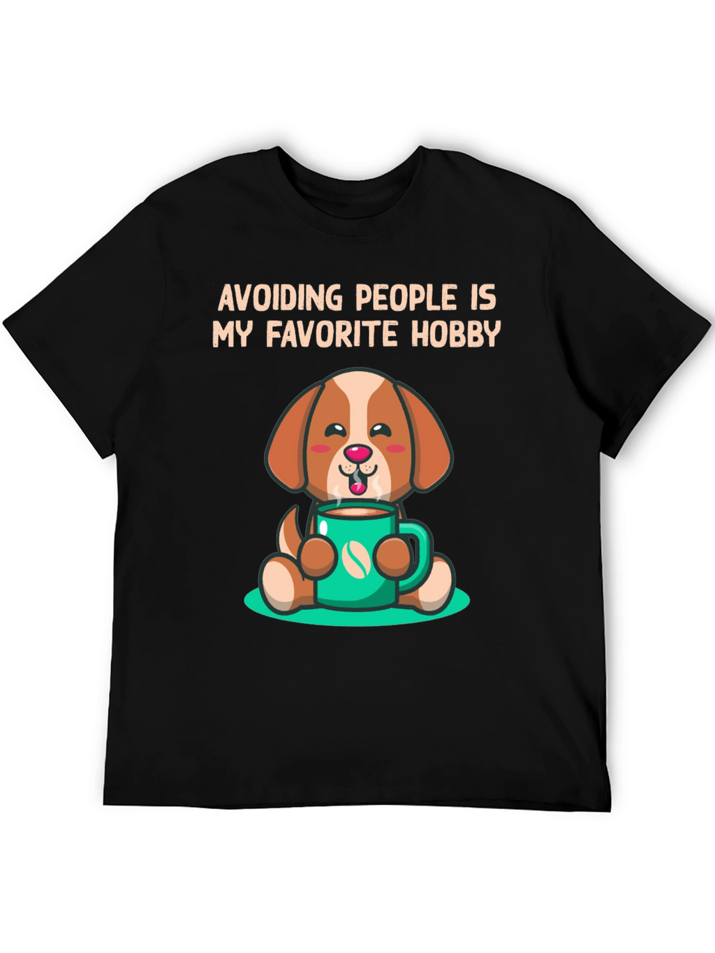Avoiding People Dog Graphic Tee