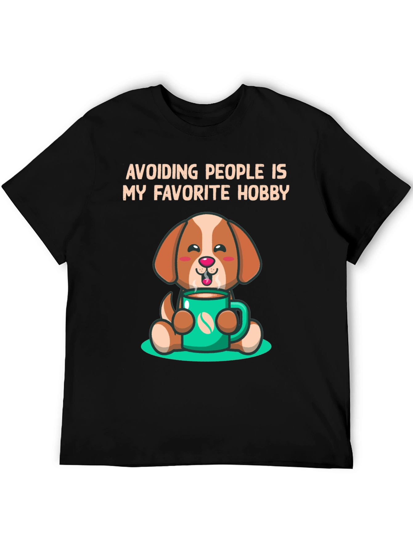Avoiding People Dog Graphic Tee