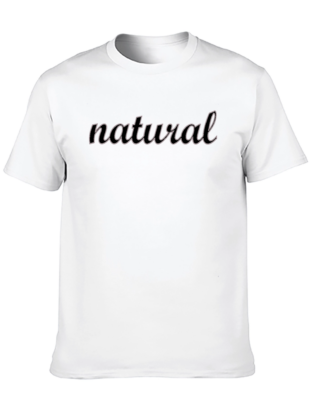Natural Graphic Tee - Black Casual T-Shirt