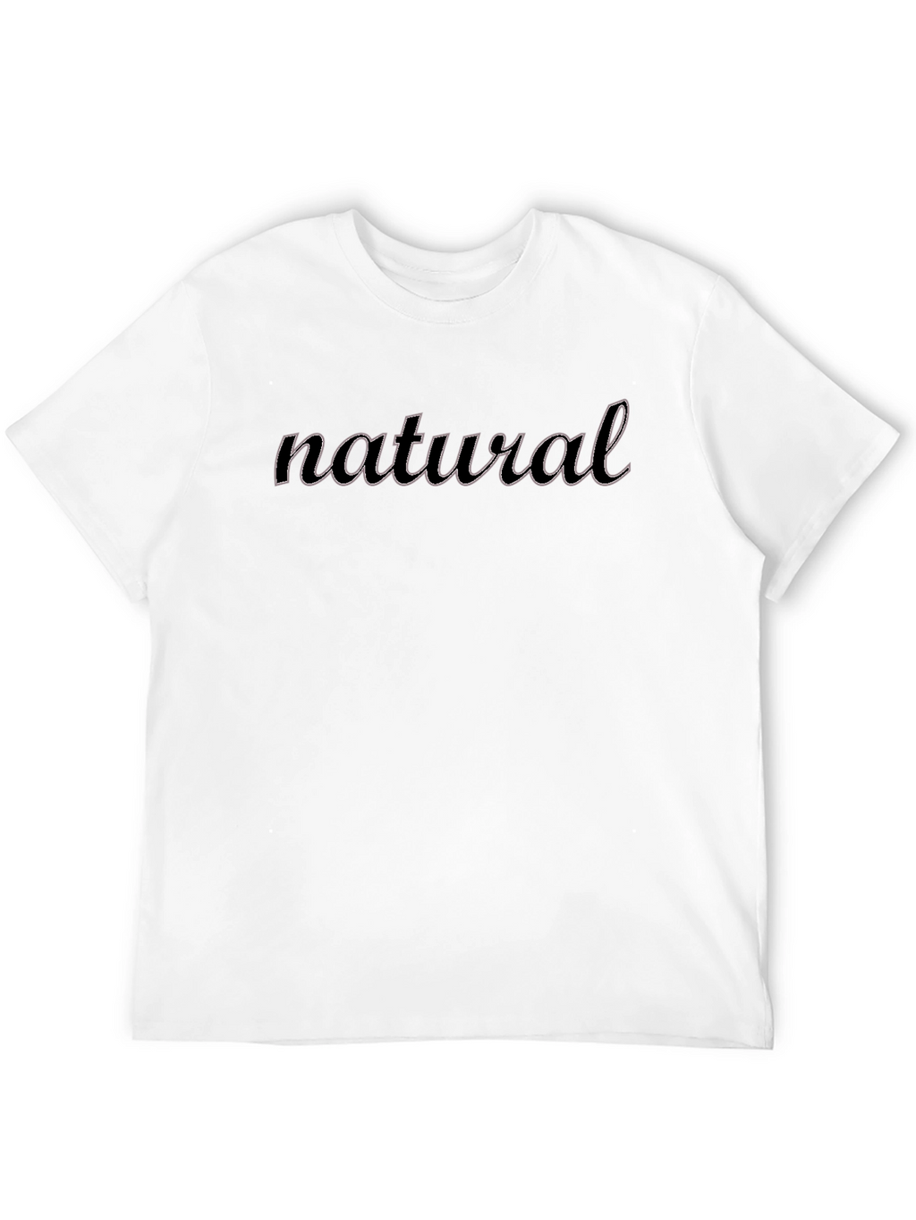 Natural Graphic Tee - Black Casual T-Shirt