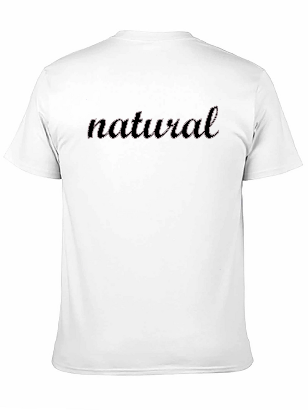 Natural Graphic Tee - Black Casual T-Shirt