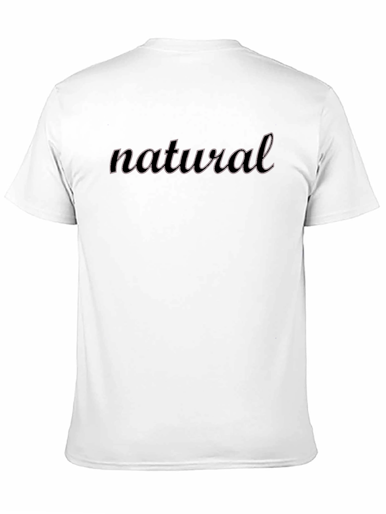 Natural Graphic Tee - Black Casual T-Shirt
