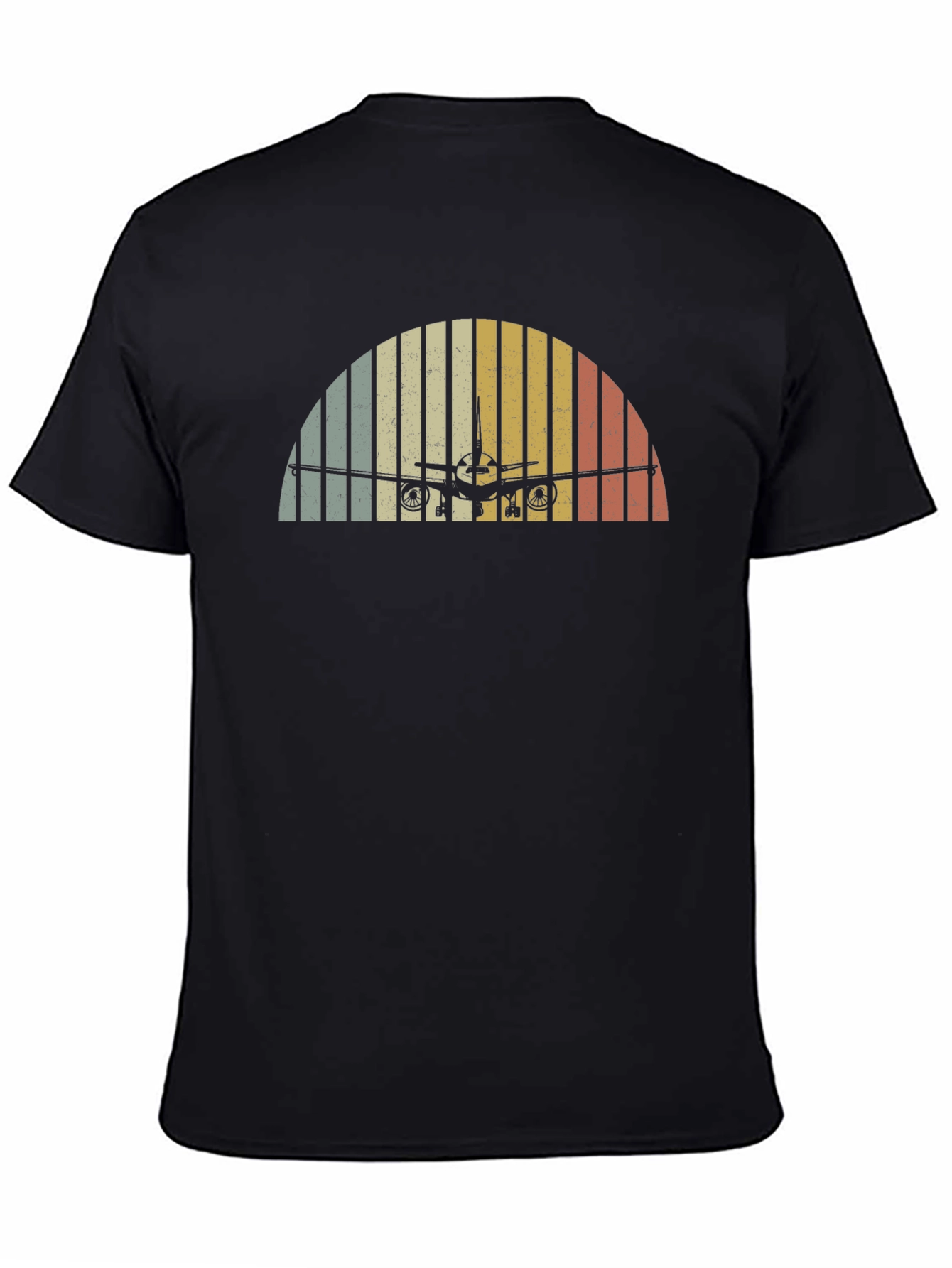 Vintage Airplane Sunset T-Shirt - Aviation Style