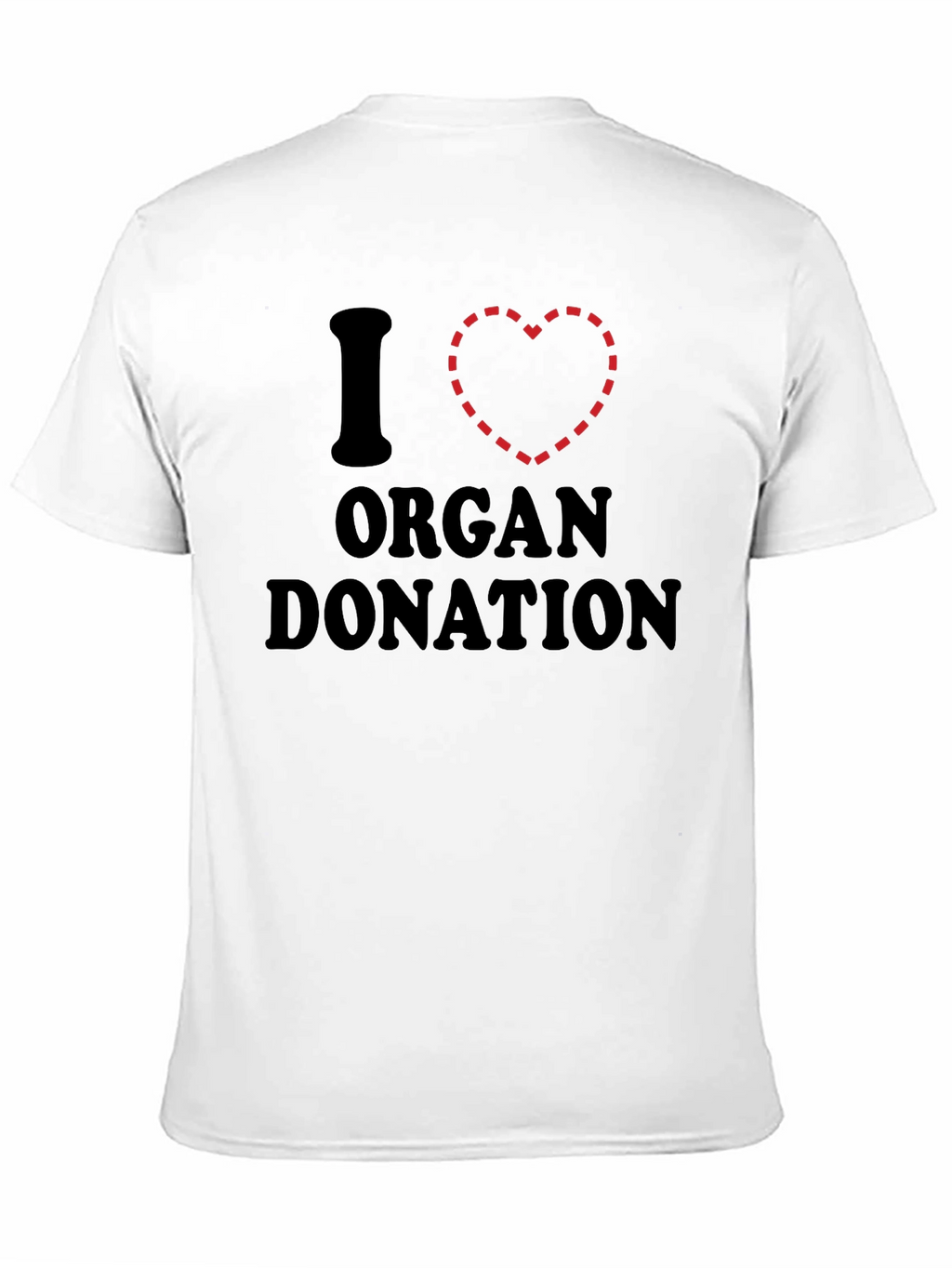 I Heart Organ Donation Black T-Shirt