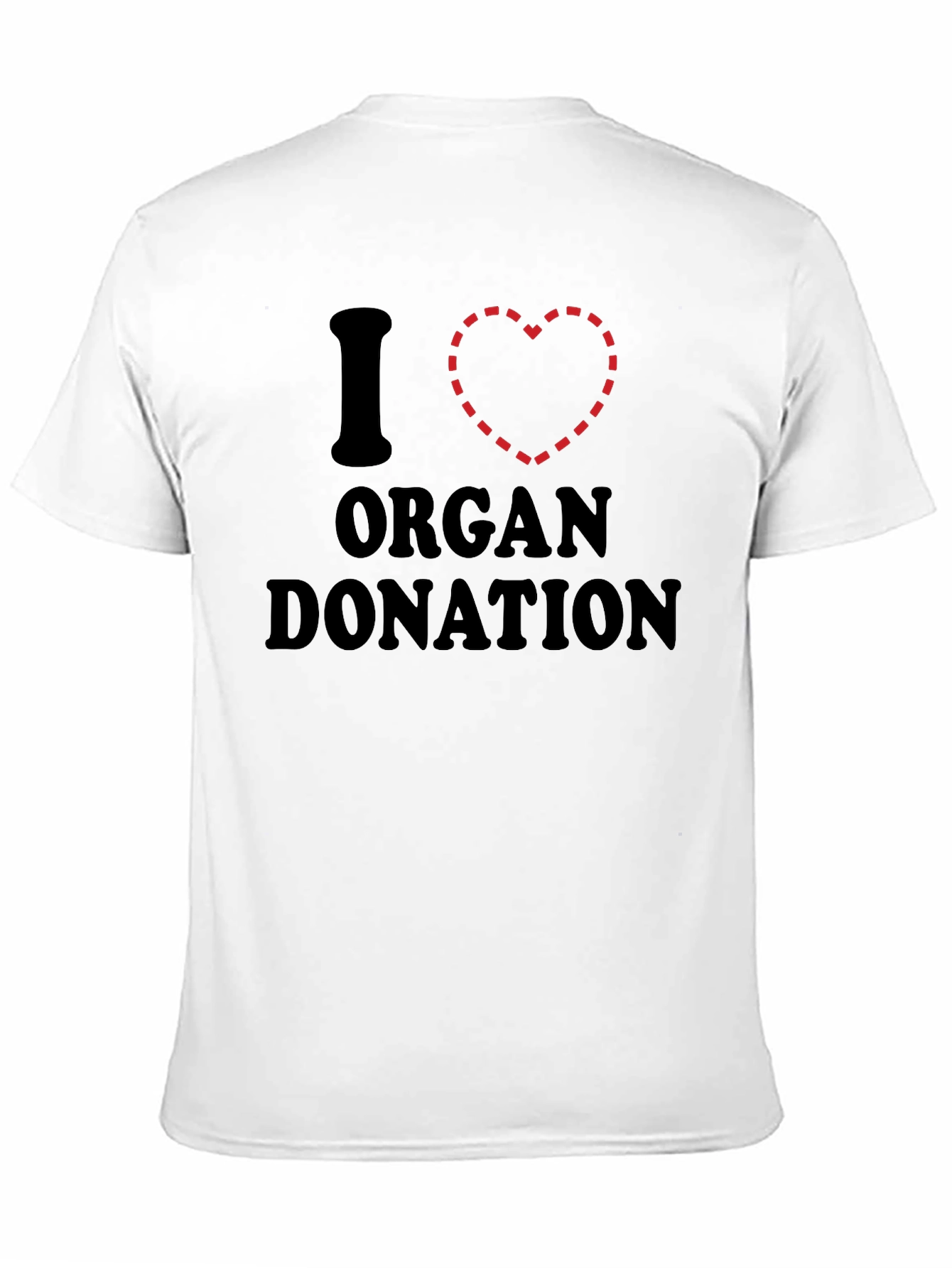 I Heart Organ Donation Black T-Shirt