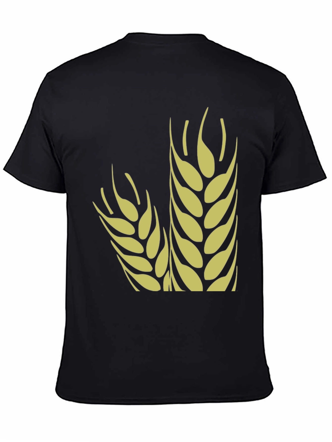 Wheat Graphic Tee - Stylish Black Cotton T-Shirt