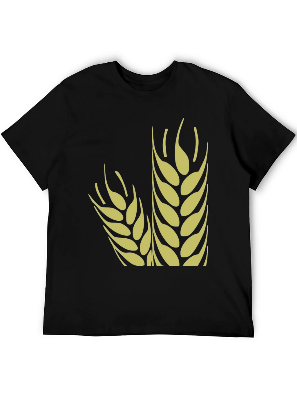 Wheat Graphic Tee - Stylish Black Cotton T-Shirt