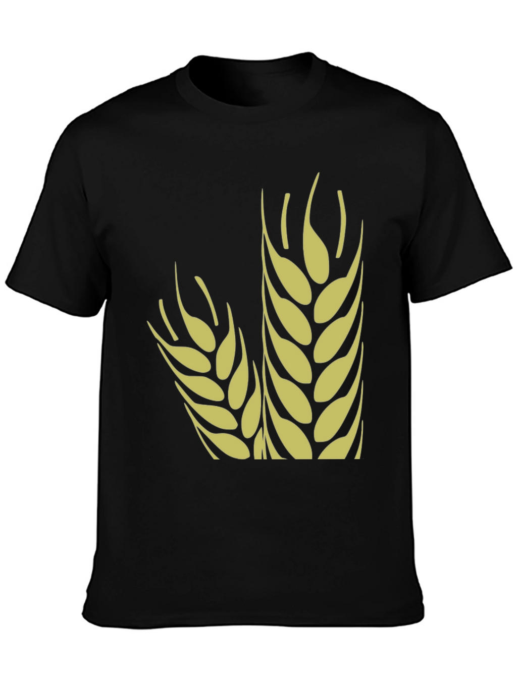 Wheat Graphic Tee - Stylish Black Cotton T-Shirt