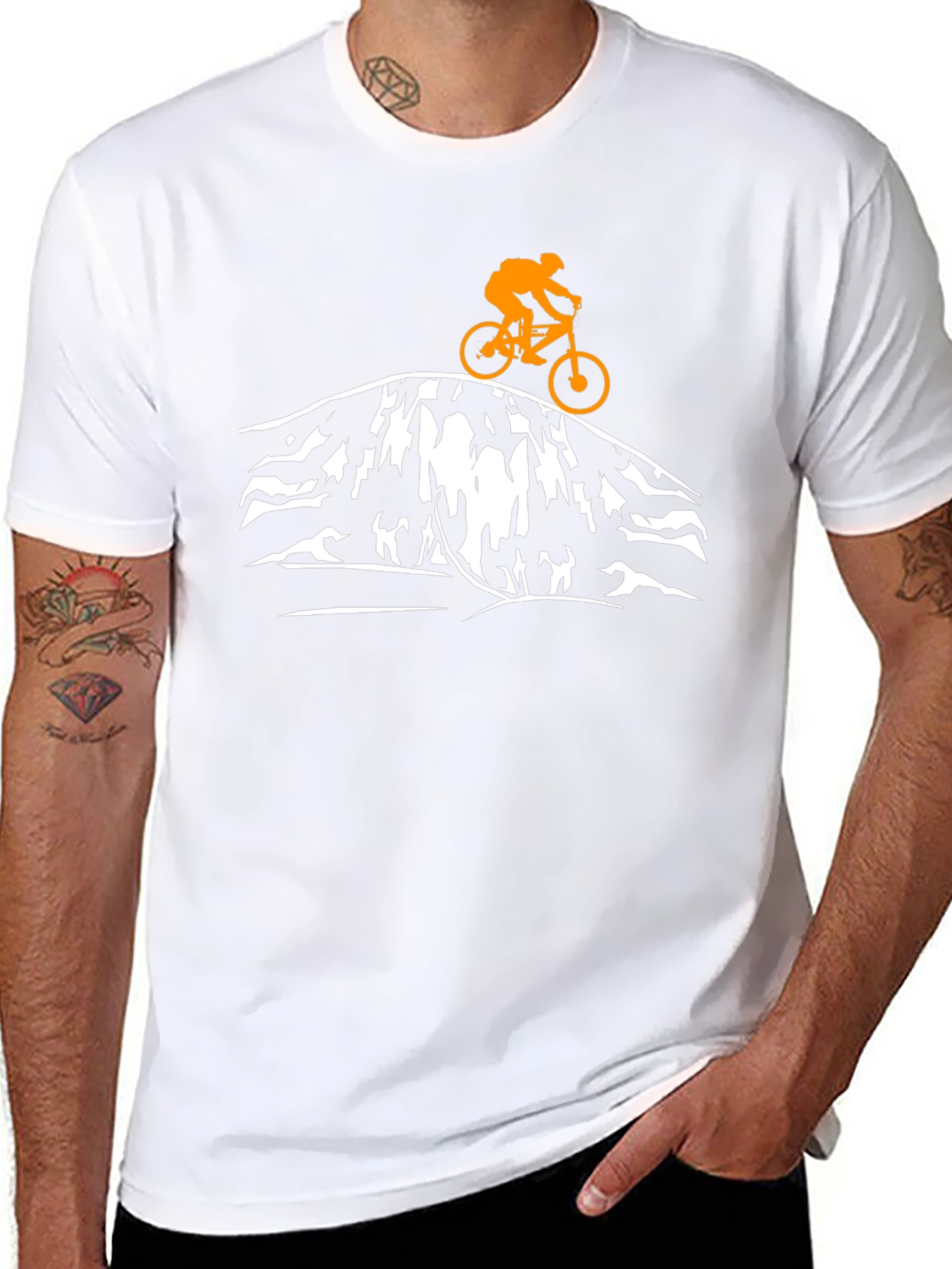 Mountain Biker T-Shirt - Adventure Awaits!