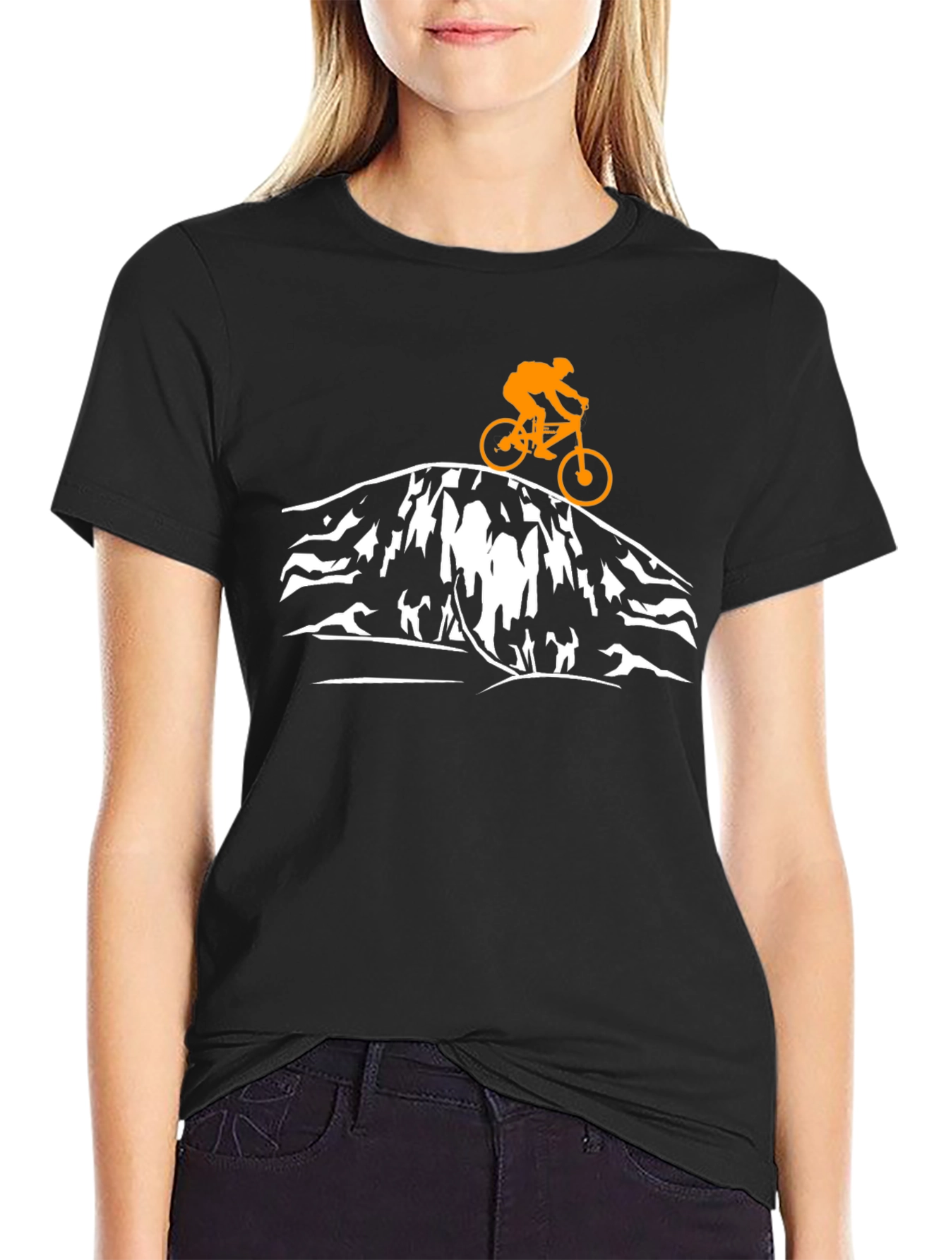 Mountain Biker T-Shirt - Adventure Awaits!